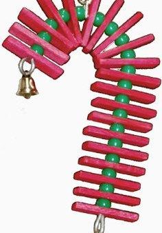 Super Bird Creations 8 by 4-Inch Balsa Candy Cane Bird Toy, Small Online now