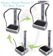 Hurtle Vibration Platform Upgraded Full Body Fitness Machine Exercise - Crazy Fit Massager w Adjustable Speed Level 2 Resistance Bands 3 LED Screen and BMI Sensor Monitor - HURVBTR85 Supply