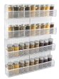 TQVAI 5 Tier Wall Mount Spice Rack Organizer Kitchen Spice Storage Shelf - Made of Sturdy Punching Net, White Online Sale