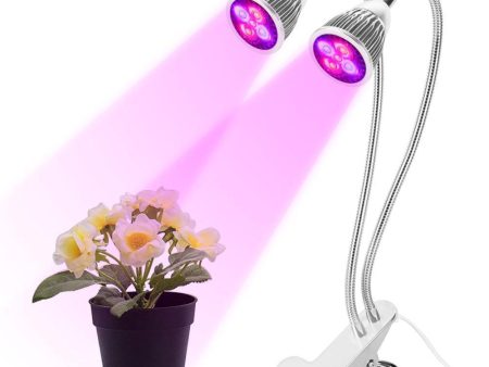 LED Grow Light 50W Full Spectrum Dual Head Desk Clip Grow Lamp with 360 Degree Flexible Gooseneck and Separated Switch Light for Home Potted Plant, Indoor Garden Greenhouse Hydroponics Sale