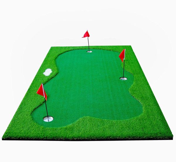 77tech Golf Putting Green System Professional Practice Large Indoor Outdoor Challenging Putter Made of Waterproof Rubber Base Golf Training Mat Aid Equipment on Sale