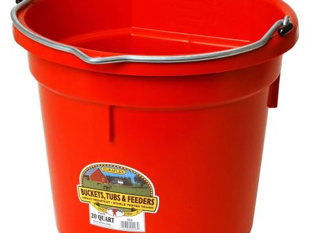 Duraflex Flat Back Bucket 20 Qt For Cheap