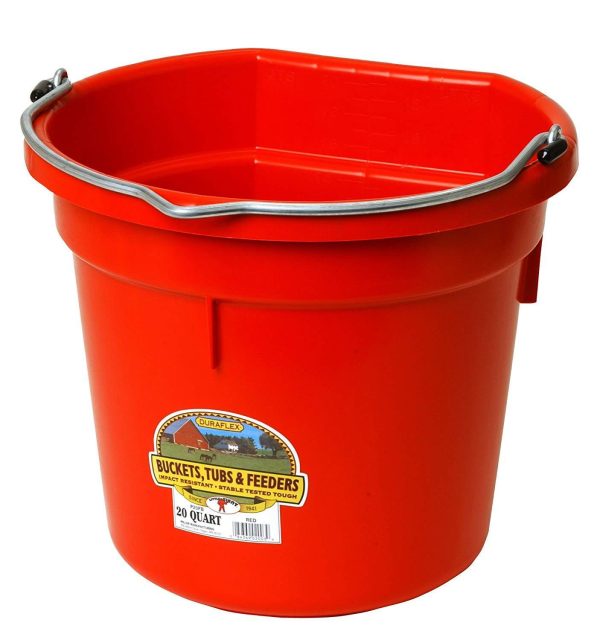 Duraflex Flat Back Bucket 20 Qt For Cheap