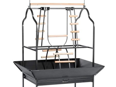 Prevue Hendryx 3180 Pet Products Parrot Playstand, Black Hammertone Cheap