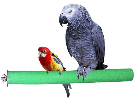 KinTor Bird Perch Rough-surfaced Nature Wood Stand Toy Branch for Parrots Colors Vary Cheap