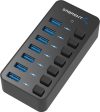 Sabrent 4-Port USB 3.0 Hub with Individual LED Power Switches (HB-UM43) Sale