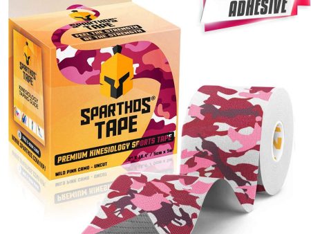 Sparthos Kinesiology Tape - Incredible Support for Athletic Sports and Recovery - Free Kinesiology Taping Guide! - Uncut 2 inch x 16.4 feet Roll For Sale