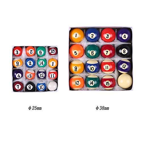 Godyluck 25MM   38MM Children Billiards Table Balls Set Resin Small Pool Cue Balls Full Set on Sale