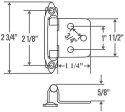 Silverline SH5001-WT Self Close Hinge Cabinet Hardware 20 Pack (10 Pairs) Face Mount Overlay Variable White Coated on Sale