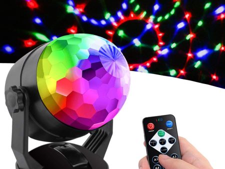 Luditek Sound Activated Party Lights with Remote Control, Battery Powered USB Portable RBG Disco Ball Light, Dj Lighting, Strobe Lamp 7 Modes Stage Party Supplies Online Sale