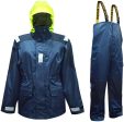 Navis Marine Coastal Sailing Jacket with Bib Pants Fishing Rain Suit Foul Weather Gear Discount