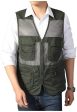 Men s Safari Fishing Hunting Mesh Vest Photography Work Multi-Pockets Outdoors Travel Journalist s Jacket Online