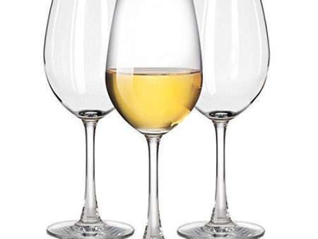 Unbreakable White Wine glasses by TaZa - 100% Tritan Dishwasher-safe, shatterproof plastic wine glasses - Smooth Rims -Set of 4 (12 oz) For Sale