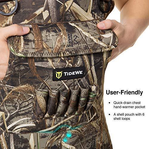 TIDEWE Chest Waders, Hunting Waders for Men Realtree MAX5 Camo with 600G & 800G Insulation, Waterproof Cleated Neoprene Bootfoot Wader, Insulated Hunting & Fishing Waders Online