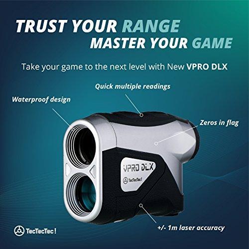 TecTecTec VPRODLX Golf Rangefinder - Waterproof Laser Range Finder For Cheap