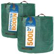 Glorytec 2-Pack Garden Bags - 132 Gallons Leaf Bag - Price-Performance Winner 2018 - Large Reusable Gardening Bagster with 4 Handles - Collapsible Lawn and Yard Waste Containers Online now