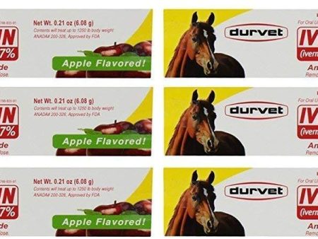 Ivermectin Paste Dewormer - 6.08g dose @ 1.87% Apple Flavor Hot on Sale