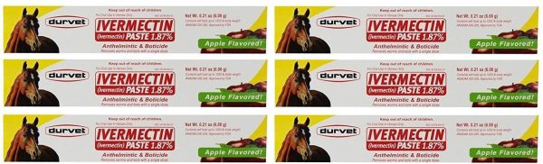 Ivermectin Paste Dewormer - 6.08g dose @ 1.87% Apple Flavor Hot on Sale