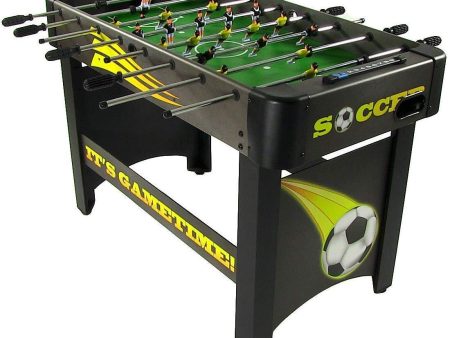 Sunnydaze 48-Inch Indoor Foosball Table - Sports Arcade Table Soccer for Pub, Game Room, Parties, Basement and Table footballn Cave - Indoor Recreational Game Table for Home For Cheap