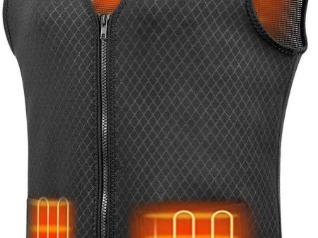 Veczom Heated Vest Heated Jacket Electric Heating Vest for Men Women USB Charging Lightweight Outdoor Hike Fishing Camping Hunting Washable Warm Clothes (Battery NOT Included) For Discount