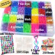 Talented Kidz 11,750+ Rainbow Rubber Bands Refill Loom: Set w 10,750 Premium Quality Rubber Bands, 200 Beads For Discount