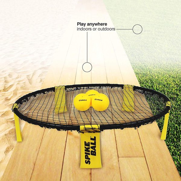 Spikeball Standard 3 Ball Kit - Includes Playing Net, 3 Balls, Drawstring Bag, Rule Book Online Hot Sale