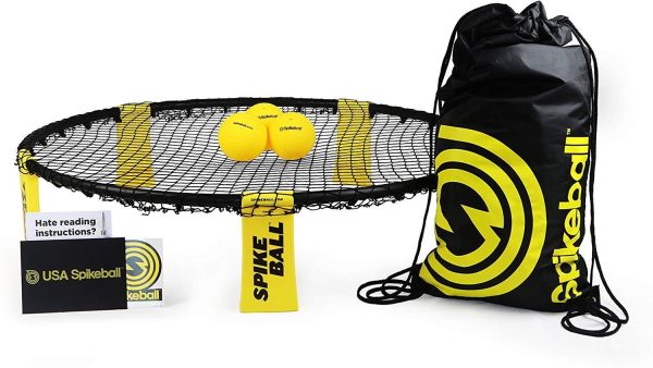 Spikeball Standard 3 Ball Kit - Includes Playing Net, 3 Balls, Drawstring Bag, Rule Book Online Hot Sale