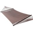 SUNMERIT Caribbean Hammock Soft-Spun Polyester Rope for Outdoor Garden Patio,450 lbs Capacity (Mocha) Supply