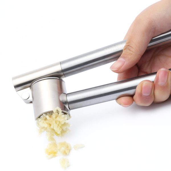 WAMDER Garlic Press,Stainless Steel Epicurean Professional Garlic Press Mincer Crusher Chopper,Clean Easily Ginger Press,Mince  Crush   Chop Garlic Cloves  Ginger with Ease Online Hot Sale