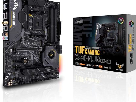 ASUS AM4 TUF Gaming X570-Plus (Wi-Fi) ATX Motherboard with PCIe 4.0, Dual M.2, 12+2 with Dr. MOS Power Stage, HDMI, DP, SATA 6Gb s, USB 3.2 Gen 2 and Aura Sync RGB Lighting Hot on Sale