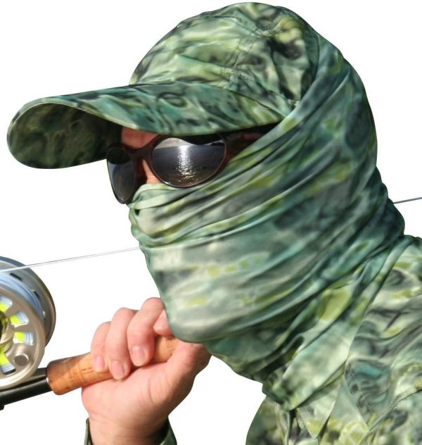 Aqua Design Fishing Hunting Masks Neck Gaiters for Men and Youth: UPF 50+ Sun Mask Protection: Camo Half Face Cover Balaclava Bandana on Sale