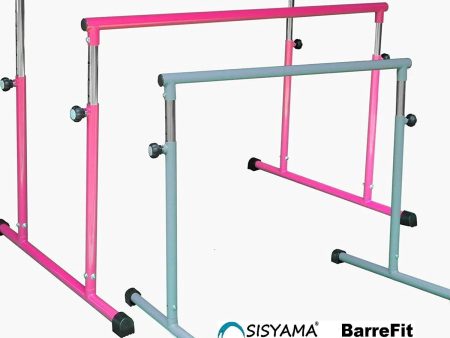 SISYAMA 43.5in 117in Ballet Barre Single Double Parallel Bar Portable Freestanding Adjustable Kid Adult Workout Fitness Stretch Dance Online Hot Sale