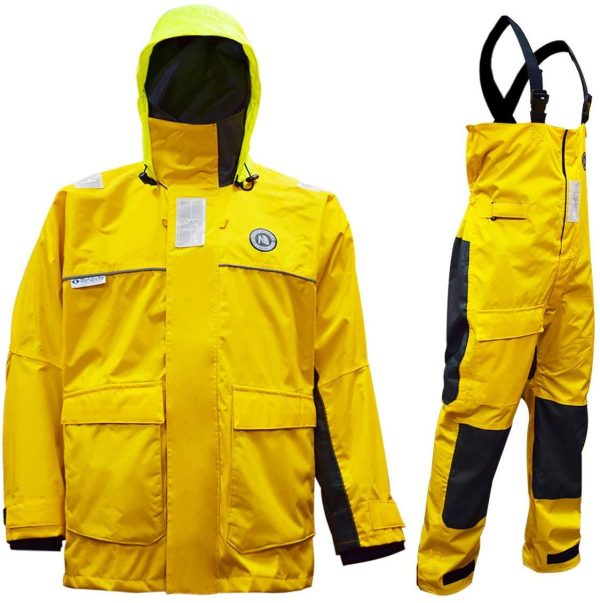 Navis Marine Coastal Sailing Jacket with Bib Pants Fishing Rain Suit Foul Weather Gear Discount