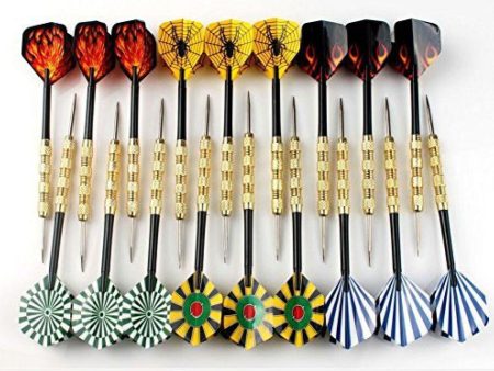 Interbusiness 16g Coppering Steel Tip Darts Needle Dart Flights 18pcs Hot on Sale